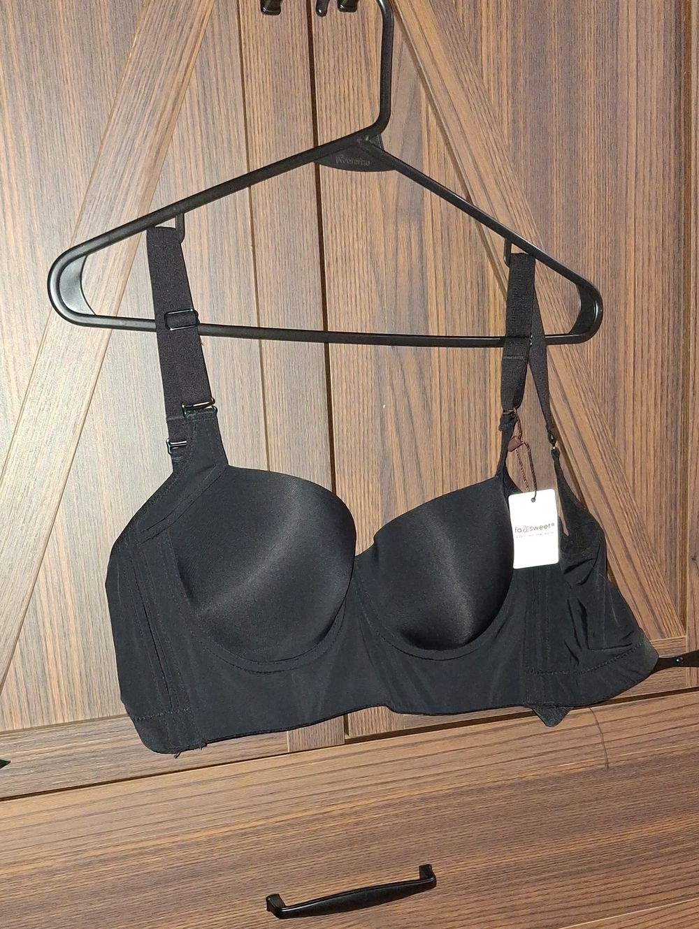 Everyday Black Strapless Convertible Bra with Removable Straps